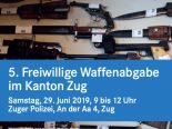 Kanton Zug ZG - 5. Freiwillige Waffenabgabe