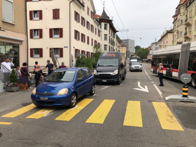 St.Gallen SG - Zwei Verletze bei Unfall