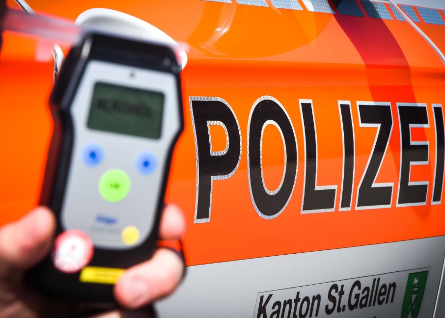St.Gallen SG - Fünf fahrunfähige Fahrer angezeigt