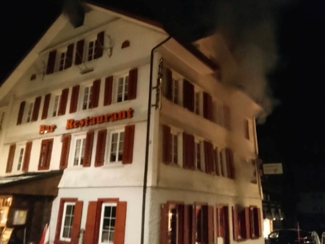 Oberiberg SZ - Brand in Restaurant ausgebrochen
