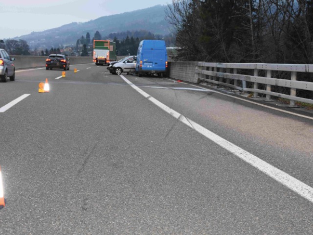 Mörschwil SG - Unfall auf der Autobahn A1