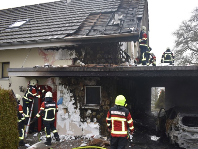 Ermensee LU - Brand in Carport eines Einfamilienhauses