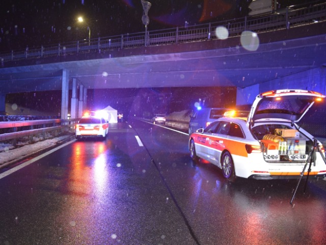 Chur GR - Von Brücke auf A13 gestürzt und von Auto erfasst