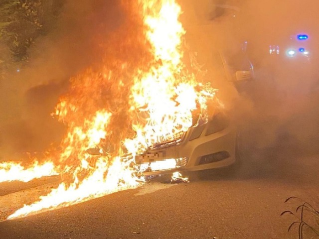 Oberwil BL - Auto bei Brand zerstört