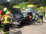 Schwerer Unfall Ebnat-Kappel SG - Sieben teils schwer verletzte Personen