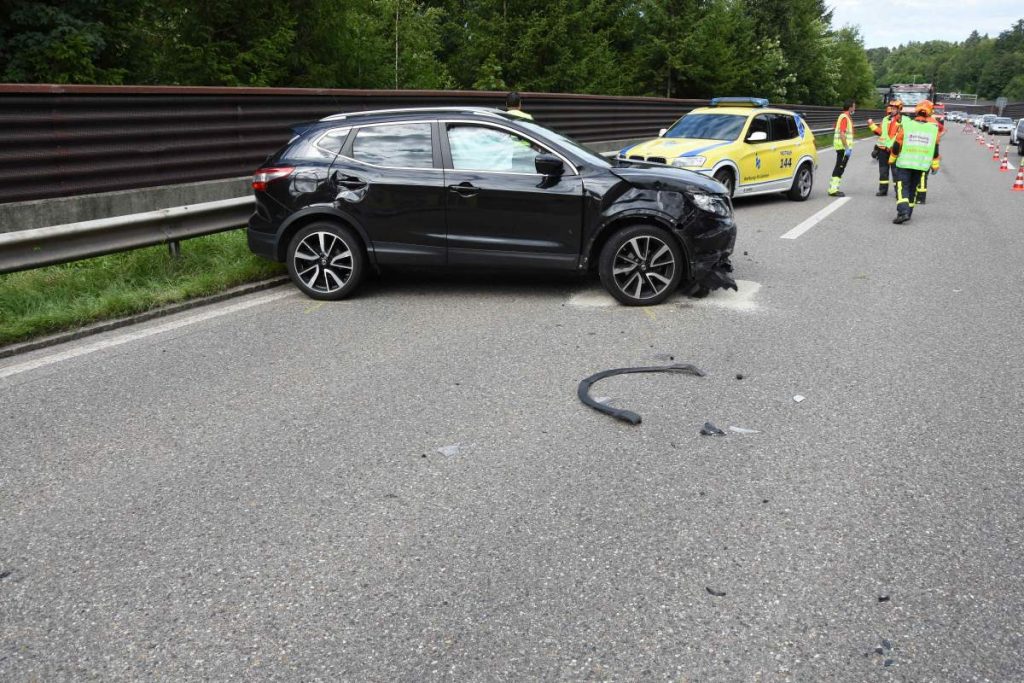 St.Gallen - Drei Verletzte nach Unfall auf der A1