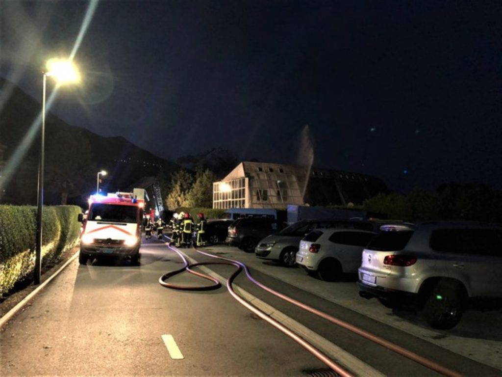 Brand in Ardon VS - Bewohner evakuiert