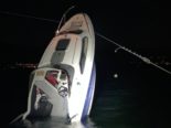 Estavayer-le-Lac FR - Boot rammt Drahtseil von Wasserskilift