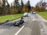 Rudolfstetten: Motoradfahrer stirbt bei Frontalkollision