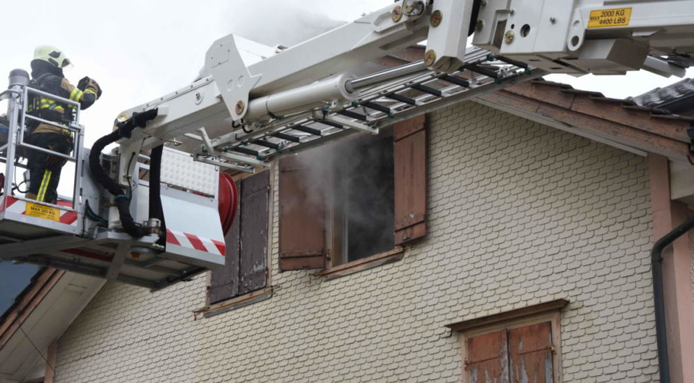 Oberbüren SG - Brand in Einfamilienhaus ausgebrochen