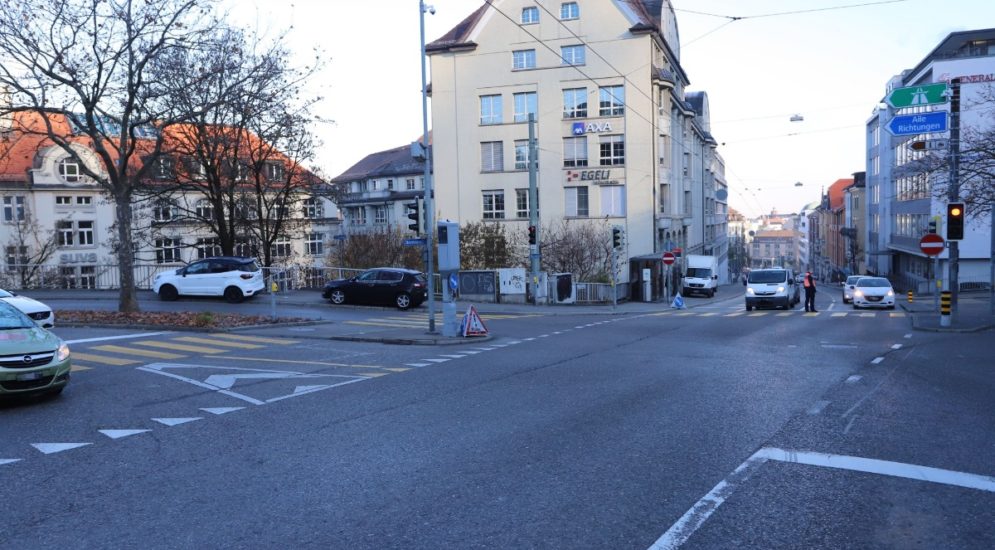 Unfall St.Gallen SG - Auffahrkollision beim Abbiegen
