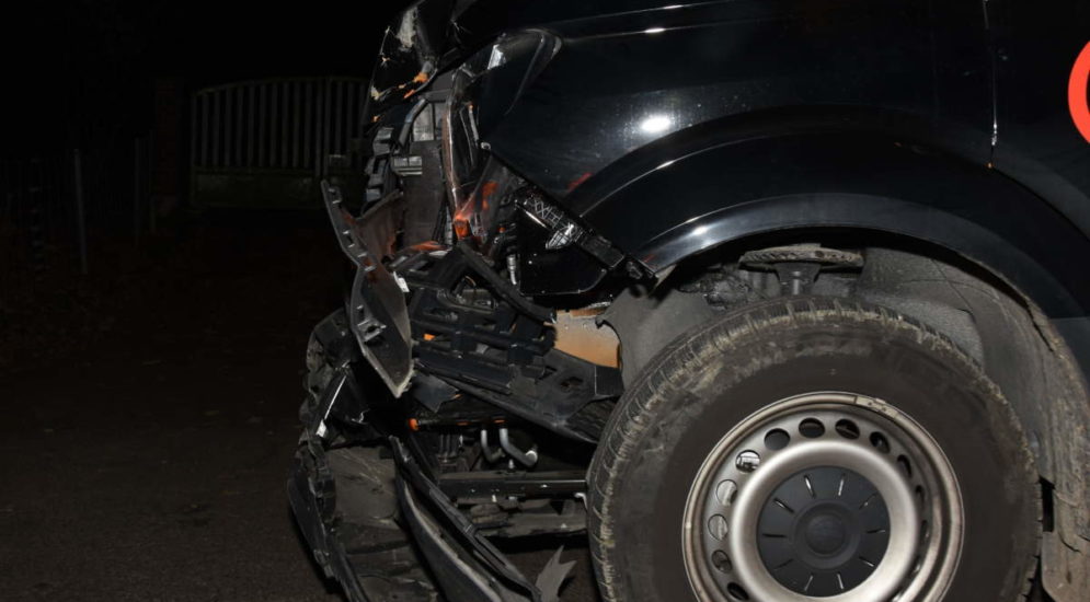 Unfall Goldach SG - Autofahrer nach Auffahrkollision mit Lieferwagen verletzt