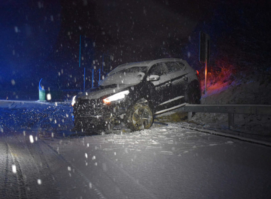 Wintereinbruch im Kanton Luzern: Über ein Dutzend Unfälle