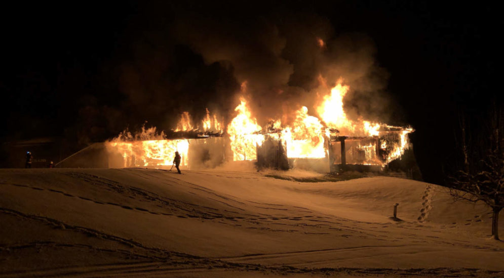 Hildisrieden LU - Millionenschaden nach Brand im Golfclub Sempach