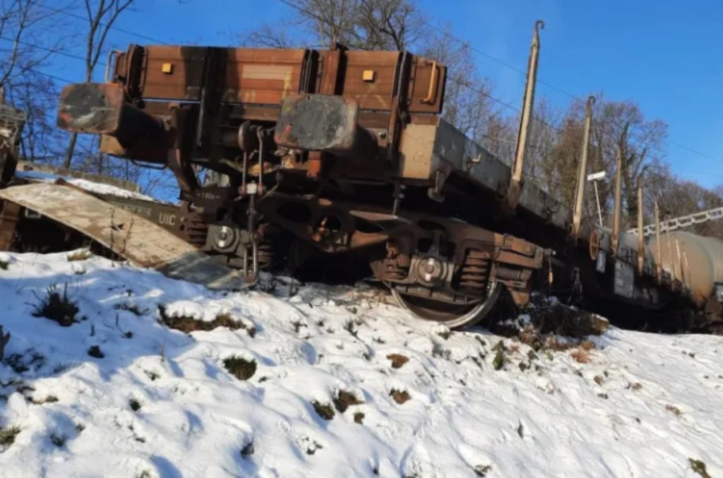 Birsfelden BL: Güterzug verunfallt