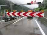 Verkehrsbehinderungen auf der A2 zwischen Amsteg und Göschenen