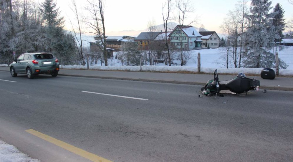 Appenzell AI: Rollerfahrerin stürzt bei Unfall
