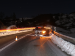 Appenzell AI: Bei Unfall auf glatter Strasse in Leitplanke gerutscht