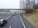 Sarnen OW: Unfall auf der A8 fordert Verletzte