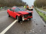 A1 Oftringen AG: Bei Unfall Ford Mustang zerstört - Kleinkind im Spital