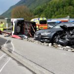 Ennetbürgen NW: Bei Unfall mehrmals überschlagen