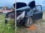 Cham ZG: Lenker (25) bei Unfall in Verkehrstafel geprallt