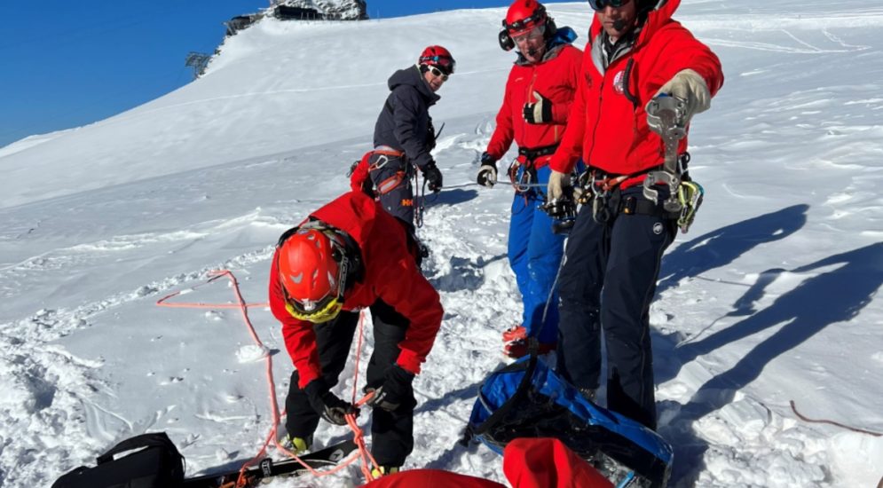 Mehrere Gletscherspalten-Einsätze bei der Air Zermatt