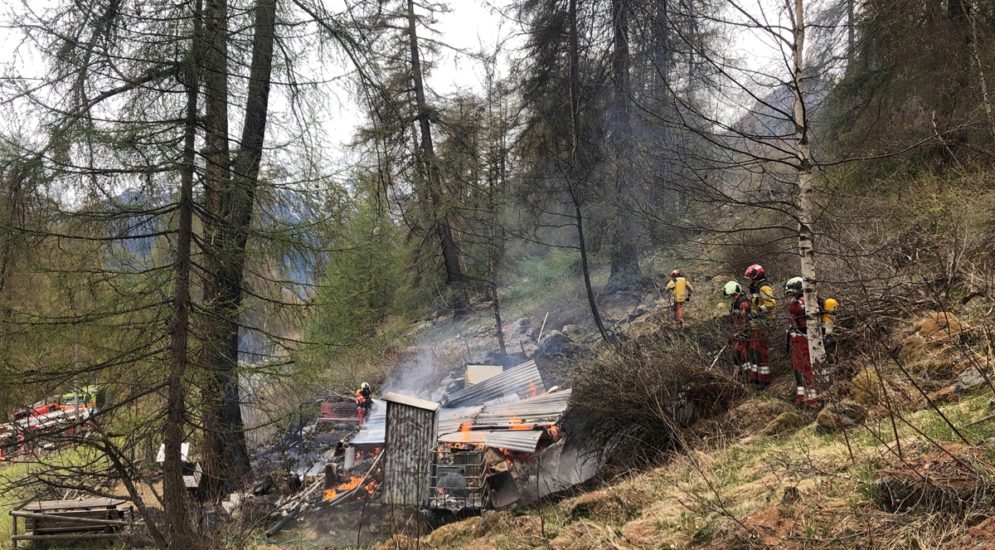 Lavin GR: Hirtenhütte vollständig ausgebrannt