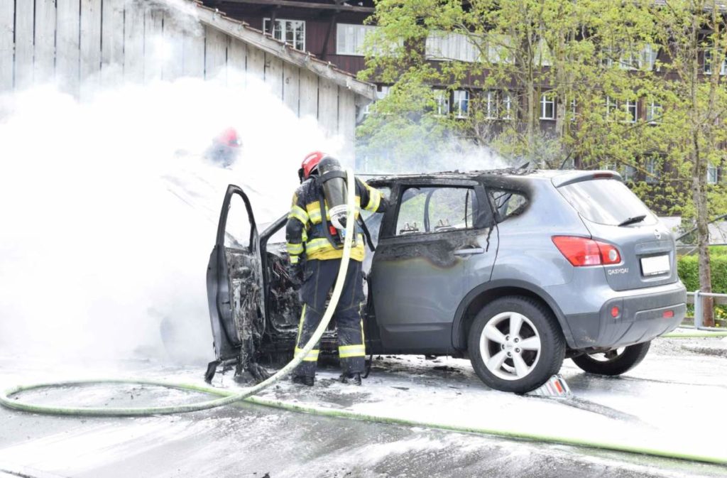 Herisau AR: Totalschaden nach Fahrzeugbrand