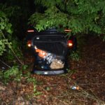 Schachen b. Herisau AR: Auto bei Unfall Böschung hinuntergeflogen
