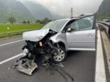 Unfall A2 Erstfeld UR: PW-Lenker ins Schleudern geraten