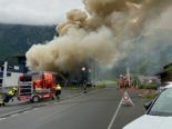 Strassensperre wegen Brand in Interlaken