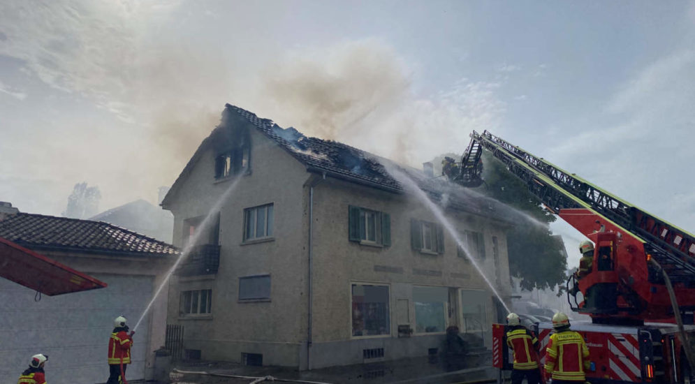 Brand in Müllheim fordert mehrere hunderttausend Franken Sachschaden
