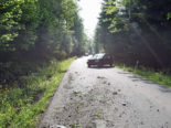 Altbüron LU: Auto prallt bei Unfall gegen Waldböschung