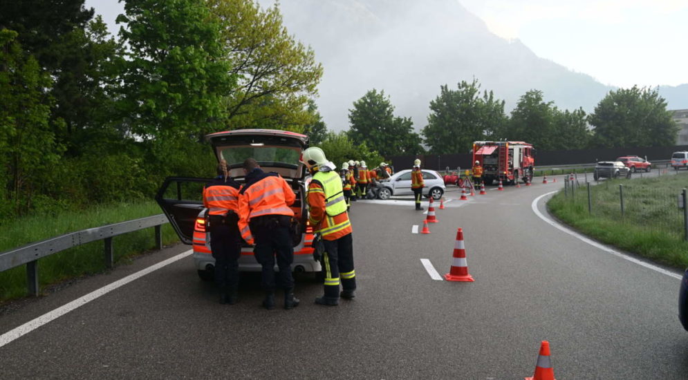 Mels SG: Unfall auf der Autobahn A3