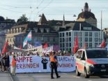 Luzern - Polizei an Kundgebung