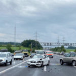 Cham ZG: Drei Autos in Unfall auf der A4 verwickelt