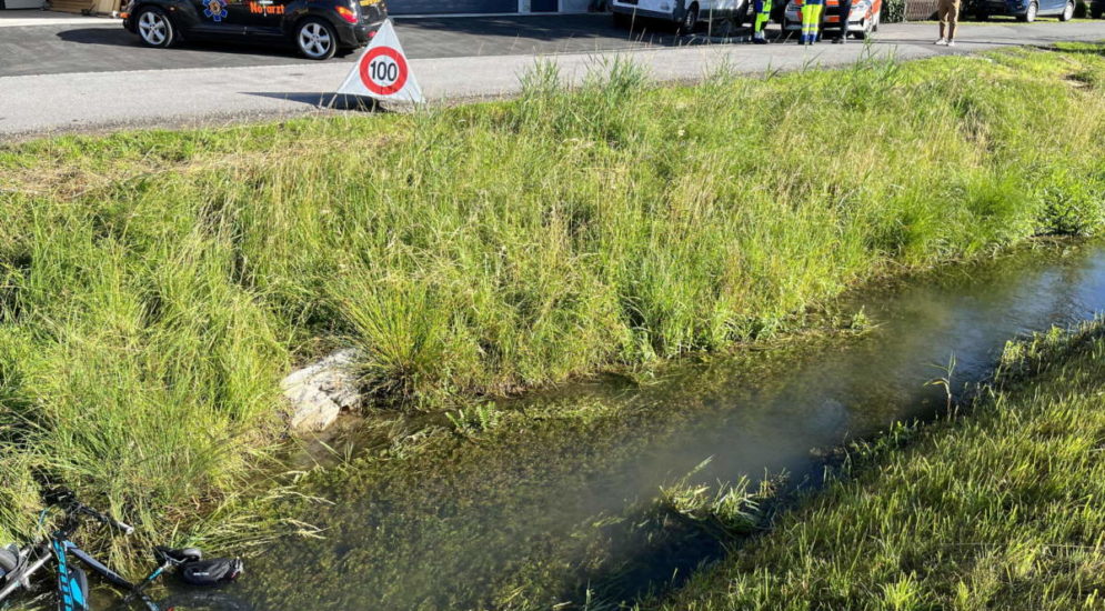 Montlingen SG: E-Bike-Fahrer tot im Wasser aufgefunden