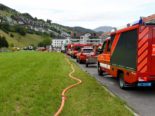 Feuerwehr-Grossaufgebot in Ennetbürgen NW