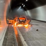 Krasser Unfall A3 Quartentunnel: Junglenker niest und prallt in Tunnelwand