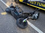 Ettingen BL: Unfall zwischen Roller und Lieferwagen