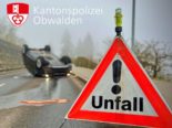 Alpnach Dorf: Anhänger verliert Rad und verletzt Strassenunterhaltsarbeiter