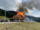 Les Paccots: Person nach Chalet-Brand mit Verbrennungen ins Spital geflogen