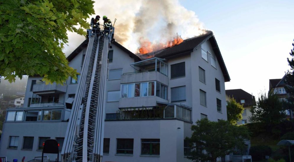 Herisau AR: Zwölf Bewohner bei Brand evakuiert