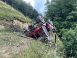 Lauwil: Traktor überschlägt sich bei Unfall - Fahrer schwer verletzt