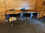 Wettingen AG: Sitzbank beim Primarschulhaus in Brand geraten