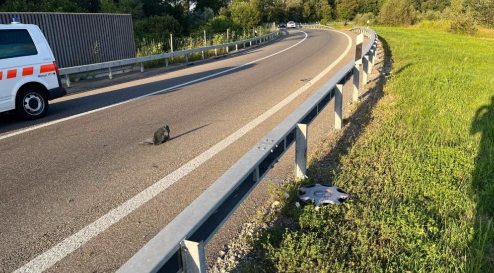 St. Margrethen SG: Geisterfahrer baut auf der A1 einen Unfall