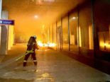 Bulle FR: Unterführung am neuen Bahnhof in Brand