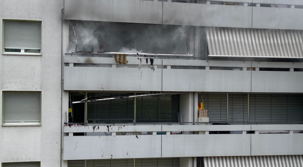 Rheinfelden AG: Gasgrill gerät in Brand - zwei Balkone beschädigt