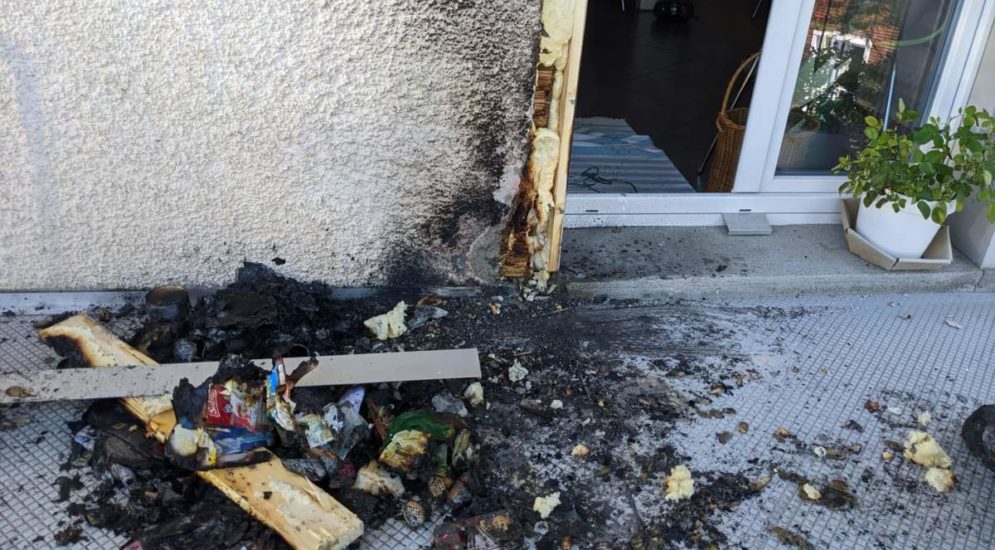 Stadt St.Gallen: Abfallsack in Brand geraten
